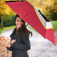 Personalized Poland Wycinanki Eagle Umbrella Polish Traditional Floral Folk Pattern - Wonder Print Shop