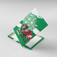 Wales Celtic Cross Canvas Wall Art Cymru Am Byth Green Version - Wonder Print Shop