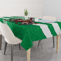 Wales Celtic Cross Tablecloth Cymru Am Byth Green Version - Wonder Print Shop