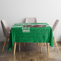 Wales Celtic Cross Tablecloth Cymru Am Byth Green Version - Wonder Print Shop