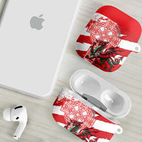 Wales Celtic Cross AirPods Case Cymru Am Byth Red Version - Wonder Print Shop
