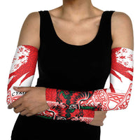 Wales Celtic Cross Arm Sleeves Cymru Am Byth Red Version - Wonder Print Shop