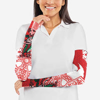 Wales Celtic Cross Arm Sleeves Cymru Am Byth Red Version - Wonder Print Shop