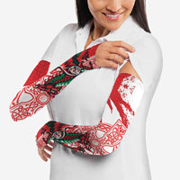 Wales Celtic Cross Arm Sleeves Cymru Am Byth Red Version - Wonder Print Shop