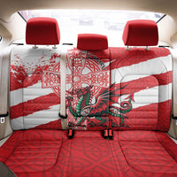 Wales Celtic Cross Back Car Seat Cover Cymru Am Byth Red Version - Wonder Print Shop