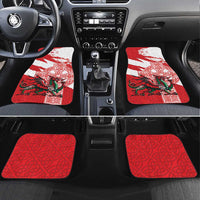 Wales Celtic Cross Car Mats Cymru Am Byth Red Version - Wonder Print Shop