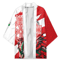 Wales Celtic Cross Kimono Cymru Am Byth Red Version - Wonder Print Shop
