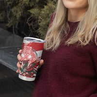 Wales Celtic Cross Tumbler Cup Cymru Am Byth Red Version - Wonder Print Shop
