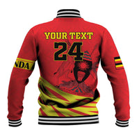 Custom Uganda Independence Day 1962 Baseball Jacket Coat Of Arms With Kente Patterns - Wonder Print Shop