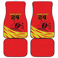 Custom Uganda Independence Day 1962 Car Mats Coat Of Arms With Kente Patterns - Wonder Print Shop
