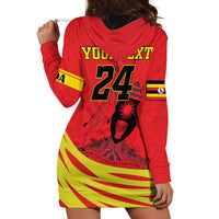 Custom Uganda Independence Day 1962 Hoodie Dress Coat Of Arms With Kente Patterns - Wonder Print Shop