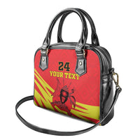 Custom Uganda Independence Day 1962 Shoulder Handbag Coat Of Arms With Kente Patterns