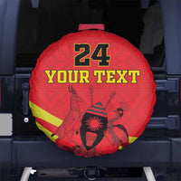 Custom Uganda Independence Day 1962 Spare Tire Cover Coat Of Arms With Kente Patterns - Wonder Print Shop