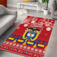 Colombia Christmas Area Rug Libertad y Orden With Feliz Navidad - Wonder Print Shop