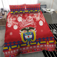 Colombia Christmas Bedding Set Libertad y Orden With Feliz Navidad - Wonder Print Shop