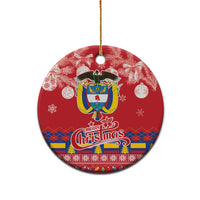 Colombia Christmas Ceramic Ornament Libertad y Orden With Feliz Navidad - Wonder Print Shop