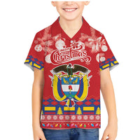 Colombia Christmas Family Matching Mermaid Dress and Hawaiian Shirt Libertad y Orden With Feliz Navidad - Wonder Print Shop