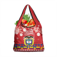Colombia Christmas Grocery Bag Libertad y Orden With Feliz Navidad