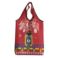 Colombia Christmas Grocery Bag Libertad y Orden With Feliz Navidad