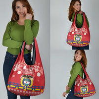 Colombia Christmas Grocery Bag Libertad y Orden With Feliz Navidad