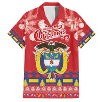 Colombia Christmas Hawaiian Shirt Libertad y Orden With Feliz Navidad - Wonder Print Shop