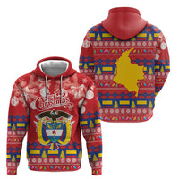 Colombia Christmas Hoodie Libertad y Orden With Feliz Navidad - Wonder Print Shop