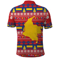 Colombia Christmas Polo Shirt Libertad y Orden With Feliz Navidad - Wonder Print Shop
