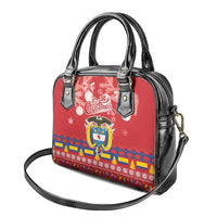 Colombia Christmas Shoulder Handbag Libertad y Orden With Feliz Navidad