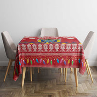 Colombia Christmas Tablecloth Libertad y Orden With Feliz Navidad - Wonder Print Shop
