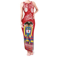 Colombia Christmas Tank Maxi Dress Libertad y Orden With Feliz Navidad - Wonder Print Shop