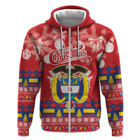 Colombia Christmas Zip Hoodie Libertad y Orden With Feliz Navidad - Wonder Print Shop