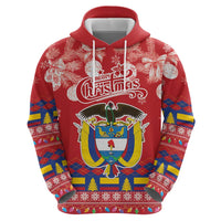 Colombia Christmas Zip Hoodie Libertad y Orden With Feliz Navidad - Wonder Print Shop