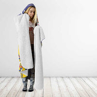 Personalized Colombia Christmas Hooded Blanket Andean Condor With Seamless Pattern