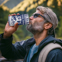 Finland Christmas Hannunvaakuna 4 in 1 Can Cooler Tumbler Hyvaa Joulua Nordic Snow Lion Blue Version - Wonder Print Shop