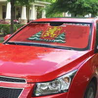 Bulgaria Christmas Auto Sun Shade Merry Xmas Lion Crest - Wonder Print Shop