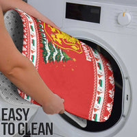 Bulgaria Christmas Bathroom Set Merry Xmas Lion Crest - Wonder Print Shop