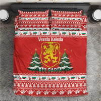 Bulgaria Christmas Bedding Set Merry Xmas Lion Crest - Wonder Print Shop
