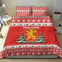 Bulgaria Christmas Bedding Set Merry Xmas Lion Crest - Wonder Print Shop