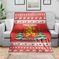 Bulgaria Christmas Blanket Merry Xmas Lion Crest - Wonder Print Shop