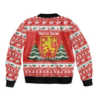 Bulgaria Christmas Bomber Jacket Merry Xmas Lion Crest - Wonder Print Shop