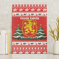 Bulgaria Christmas Canvas Wall Art Merry Xmas Lion Crest - Wonder Print Shop