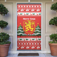 Bulgaria Christmas Door Cover Merry Xmas Lion Crest - Wonder Print Shop
