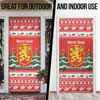 Bulgaria Christmas Door Cover Merry Xmas Lion Crest - Wonder Print Shop