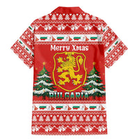 Bulgaria Christmas Family Matching Mermaid Dress and Hawaiian Shirt Merry Xmas Lion Crest - Wonder Print Shop