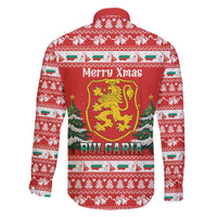 Bulgaria Christmas Family Matching Tank Maxi Dress and Hawaiian Shirt Merry Xmas Lion Crest - Wonder Print Shop