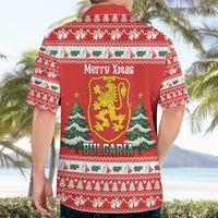 Bulgaria Christmas Hawaiian Shirt Merry Xmas Lion Crest - Wonder Print Shop