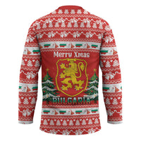 Bulgaria Christmas Hockey Jersey Merry Xmas Lion Crest - Wonder Print Shop