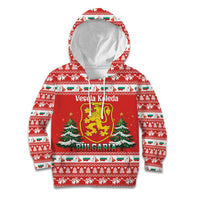 Bulgaria Christmas Kid Hoodie Merry Xmas Lion Crest - Wonder Print Shop