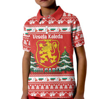 Bulgaria Christmas Kid Polo Shirt Merry Xmas Lion Crest - Wonder Print Shop
