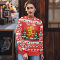 Bulgaria Christmas Ugly Christmas Sweater Merry Xmas Lion Crest - Wonder Print Shop